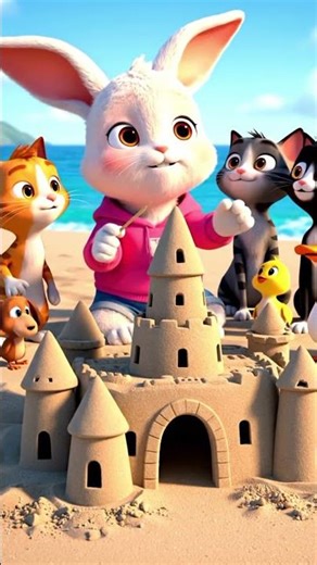 Ruined by cats… rebuilt like a LEGEND 🐱🔥🏖️ #animatedstorybangla