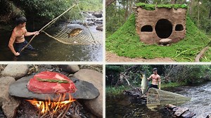 First primitive year at the hut