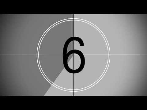 Clean Retro Movie Countdown (Free Stock Footage)