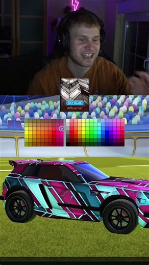 The Best Color Combinations for Sky Blue Affluenter! #rocketleague
