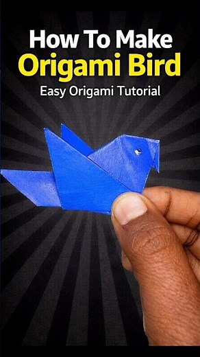 How To Make Origami Bird 🐦 | Easy Paper Origami Tutorial | #Shorts