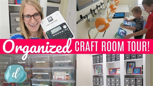 Budget craft room organization ideas | Back to school room tour & makeover!