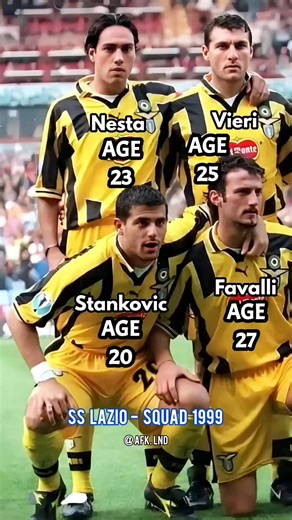 SS LAZIO lineup 1999 | AGE in 1999. #fblifestyle #football #shorts #sslazio #seriea #legacalcio | Afk Lnd