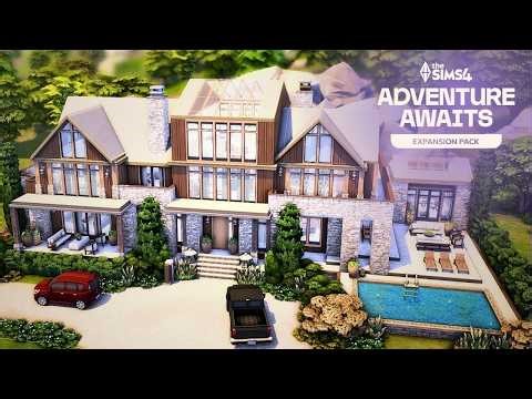 Gibbi Point Family Home with 6 bedrooms 👪 | The Sims 4: Adventure Awaits | Speed Build | No CC