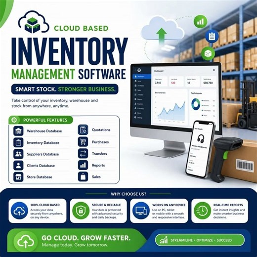 SMART Cloud Inventory System | Best Online Inventory and stock management warehousing software