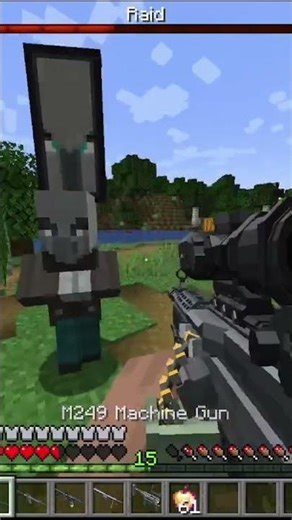 Pillager attack me #minecraft