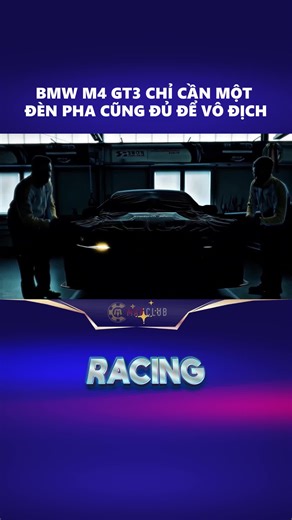 BMW M4 GT3 CHỈ CẦN MỘT ĐÈN PHA CŨNG ĐỦ ĐỂ VÔ ĐỊCH #racingman #learnontiktok #dammeoto