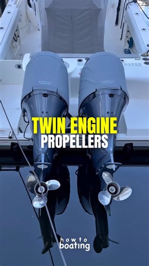 How To Boating on Instagram: "TWIN ENGINE PROPELLERS Are you stressed about docking? Do you know how to dock a boat? How To Boating will help relieve that stress so you can enjoy your time on the water🌊, DM us for more info on private boating instruction 👨🏼‍✈️ #howtoboating #howto #boating #boat #yacht #propeller #engine #outboard"