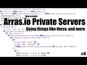 Arras.io Private Server Tutorial #4: Controllers and AI components