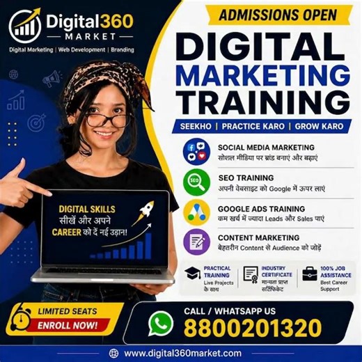 🚀 Digital Marketing Training in Dwarka Delhi | Online & Offline Classes #digital360market