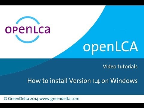 Tutorial: Install openLCA 1.4 on Windows