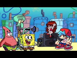 BOB ESPONJA y sus AMIGOS RETAN a BF - Friday Night Funkin Bikini Bottom Funkin' [FULL WEEK] FNF Mods