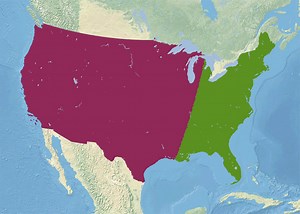 72K views · 223 reactions | You can split the US population in half in many different ways. Source: https://slate.com/culture/2014/10/if-every-u-s-state-had-the-same-population-what-would-the-map-of-america-look-like.html | Simon shows you maps | Facebook