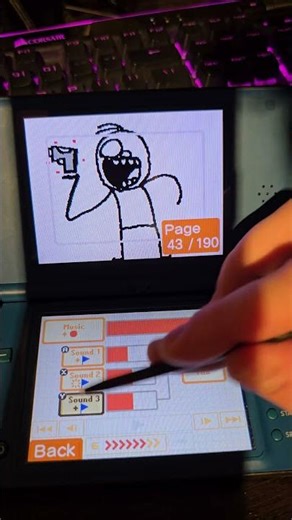 Recording "Tasty Snack" #flipnote #animation #dsi #voiceacting