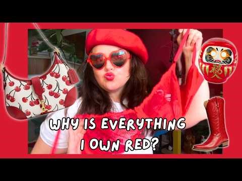 🍎 All My Favorite Red Things Haul 🍎 Red Aesthetic Collection (Fashion, Beauty & Random Finds)