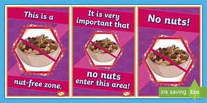 KS1 Allergy-Aware Zone Display Posters