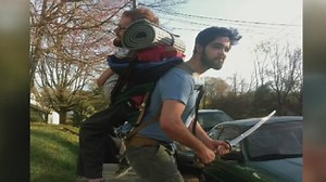 ‘Human backpack’ to backpack through Europe