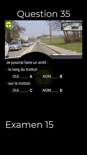 Examen Code de la Route 2026 : Test 15 Part 18/20