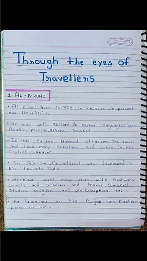 Through the Eyes of Travellers 👀 | Class 12 History Ch 5 Notes 📚 | HLP Study Point 👉🏻