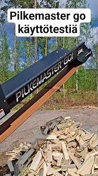 pilkemaster go käyttötestiä 33cm haapa klapi, firewood machine test #woodmachine #pilkemaster#