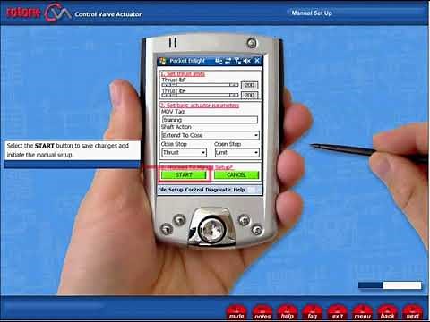 CVA Actuator Manual Set Up