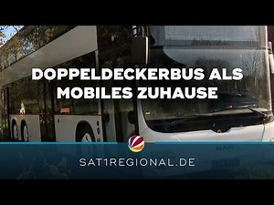 Leben im Doppeldeckerbus: Familie baut sich mobiles Zuhause