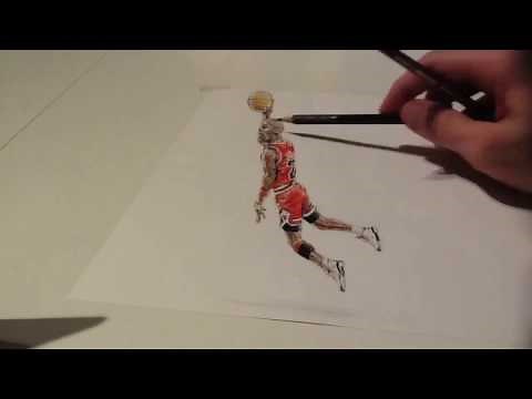 How to draw Michael Jordan in 3D