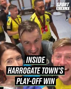 Watch Harrogate Town's Wembley play-off dream come true through the eyes of ex-Premier League striker Jon Stead 🏆 From visiting his nan to boozing on the bus!🍺 🚌 | SPORTbible