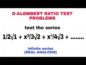 D'alembert ratio test examples | problem 2