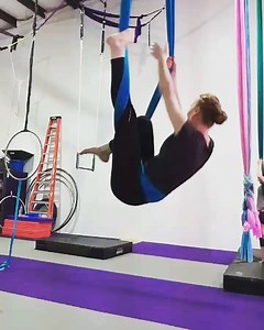 19 reactions · 3 comments | So many people love aerial silks, but fewer have discovered the rewards of aerial sling. Here’s a mini-sequence that Anastasia’s Level 2 Sling class has been exploring. Join us to discover the awesomeness of aerial sling as well as silks, Trapeze, and Lyra! #aerialfit #aerialsling #aerialsilks #funclass #charlestondance #charlestonfitness #strong #inverted #fitspo | Aerial Fit | Facebook