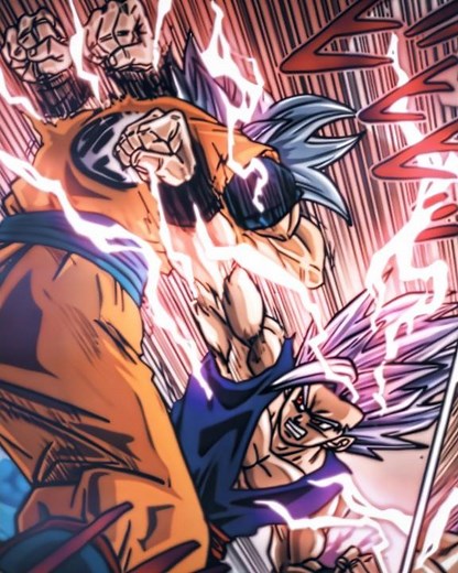 Goku Ultra Instinct Vs Gohan Beast [Manga Edit] 🤯