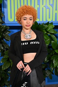 Ice Spice flaunts her black bra and the *tiniest* thong in a see-through LBD
