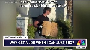 Palm Springs Panhandler Goes Viral—But He's Not Homeless