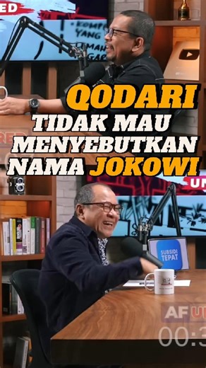 QODARI TIDAK MAU MENYEBUTKAN NAMA JOKOWI #shorts