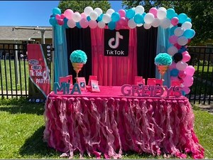 Tik Tok birthday decorations ideas