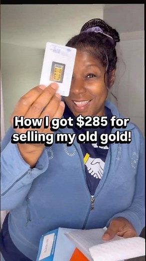 Sold this mini gold bar that I found after decluttering!