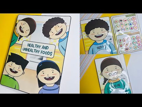 Healthy Food and Unhealthy Food / Food Craft / Paper Craft / Activity / Easy Paper Craft