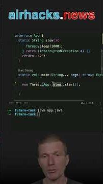 Async Invocation With Callable and FutureTask #java #shorts #coding #airhacks