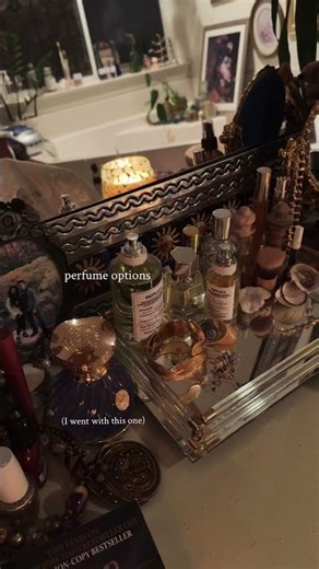 when the sun goes down, these come out✨🐈‍⬛#nightroutine #vanitymirror #selfcare #bathroomdecor