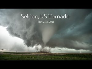 *CLOSE RANGE* Selden, KS Tornado - Hits Town - Full Chase and Aftermath