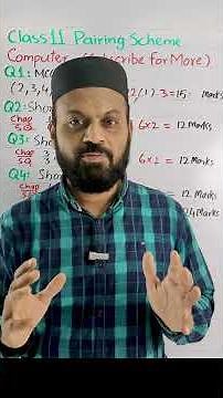 Computer class 11 official pairing scheme 2026 according to smart syllabus new book #class11