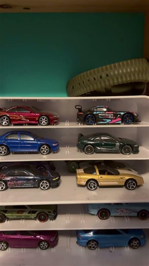 Diecast display using plastic desk organizers #diecastdisplay #deskorganizer #hotwheelsmainline