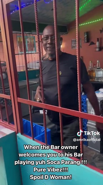 🍃🥰☺️ When the bar owner welcomes you to his bar with yuh hit Soca Parang dancing!!! ❤️🥰🙏🏼🍃 Took my mom galavanting for her birthday decided to stop by Dons Cozy Corner for some drinks and food and was greeted with the sweetest Soca Parang for the season 😛😛😛😛 Spoil D Woman!!!! Yessss the vibessss sweettttt Can’t wait to see you all in person dance and sing along with me !!! #amrikaofficial #spoildwoman #purevibe #thischristmasisle elvibes #socaparang #2024 #thischristmas #bookamrika