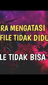 Cara Mengatasi File Format Tidak DiDukung Atau File Tidak Bisa DiBuka