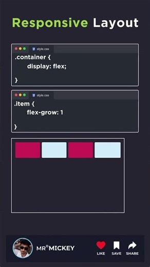 Responsive Website Layout using HTML & CSS ⚡