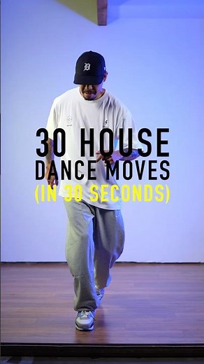 30 House Dance Moves in 30 Seconds Challenge (Tutorial in Description)