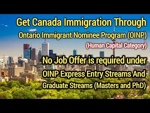 Ontario Immigrant Nominee Program (OINP) | Canada Immigration