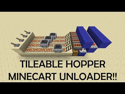 Tileable Hopper Minecart Unloader!! - 1.19+ Compatible (SEE PINNED)