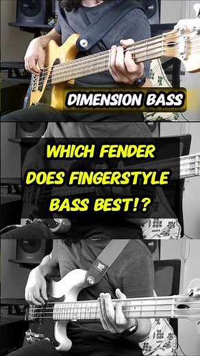 3 Fender Basses Fingerstyle Battle - Which Wins?