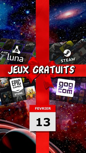 Dandy on Instagram: "JEUX GRATUITS (13/02/26) - Le recap' quotidien des jeux PC gratuits ! Si vous souhaitez soutenir l'émission et si vous ne voulez rater aucun épisode, pensez à vous abonner et à liker la vidéo, merci ! #freegames #jeuxgratuits #gaming #steam #epicgames #gog #luna Liste des jeux: https://store.epicgames.com/fr/p/nobody-wants-to-die-fe21cd https://store.epicgames.com/fr/p/the-darkside-detective-a-fumble-in-the-dark-174fcf https://luna.amazon.fr/claims/hexguardian-epic/dp/amzn1.